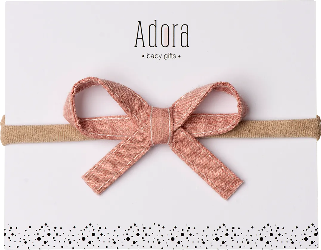 SS22 Mini Ribbon Bow Headbands by Adora Baby Gifts (More Colors)