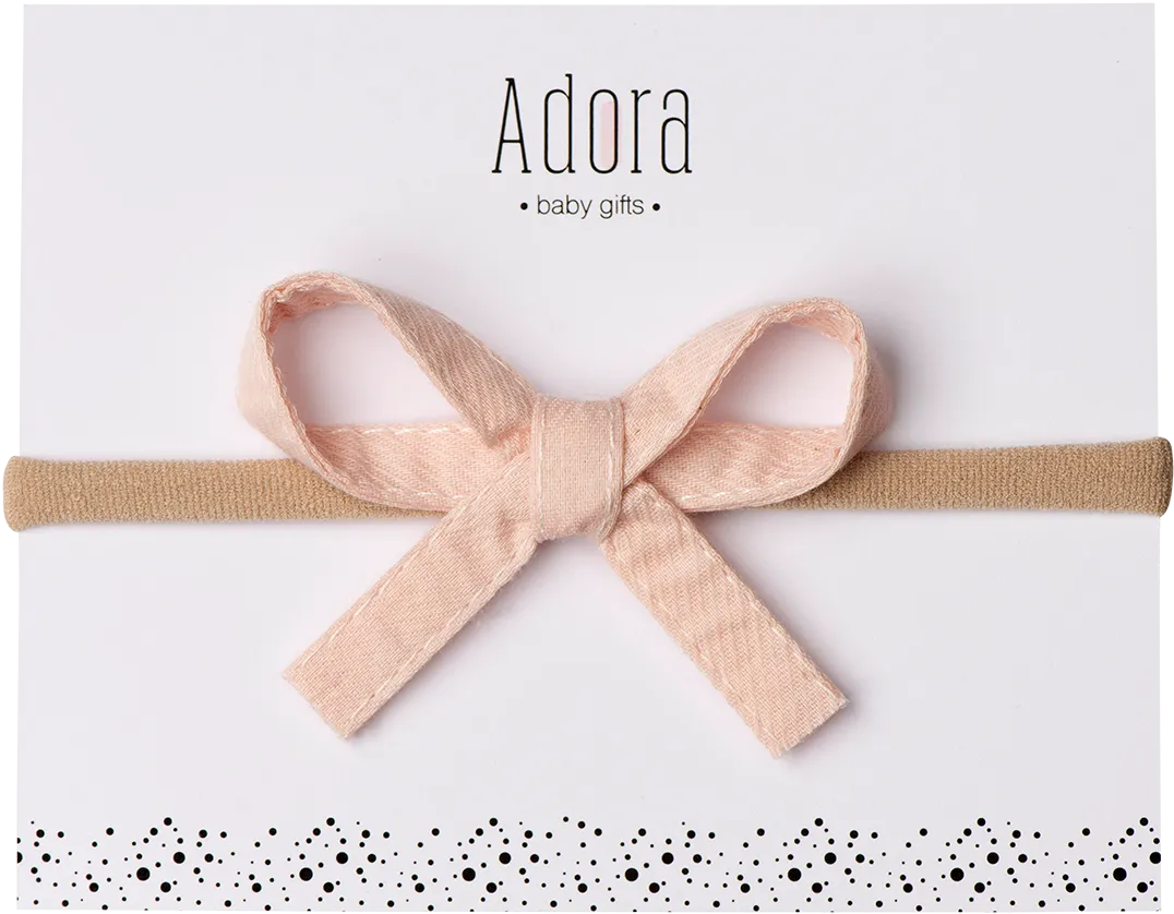 SS22 Mini Ribbon Bow Headbands by Adora Baby Gifts (More Colors)