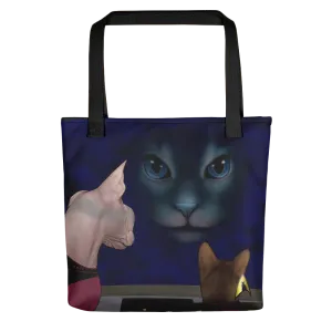 Star Trek: The Next Generation Hologram Cat Premium Tote Bag