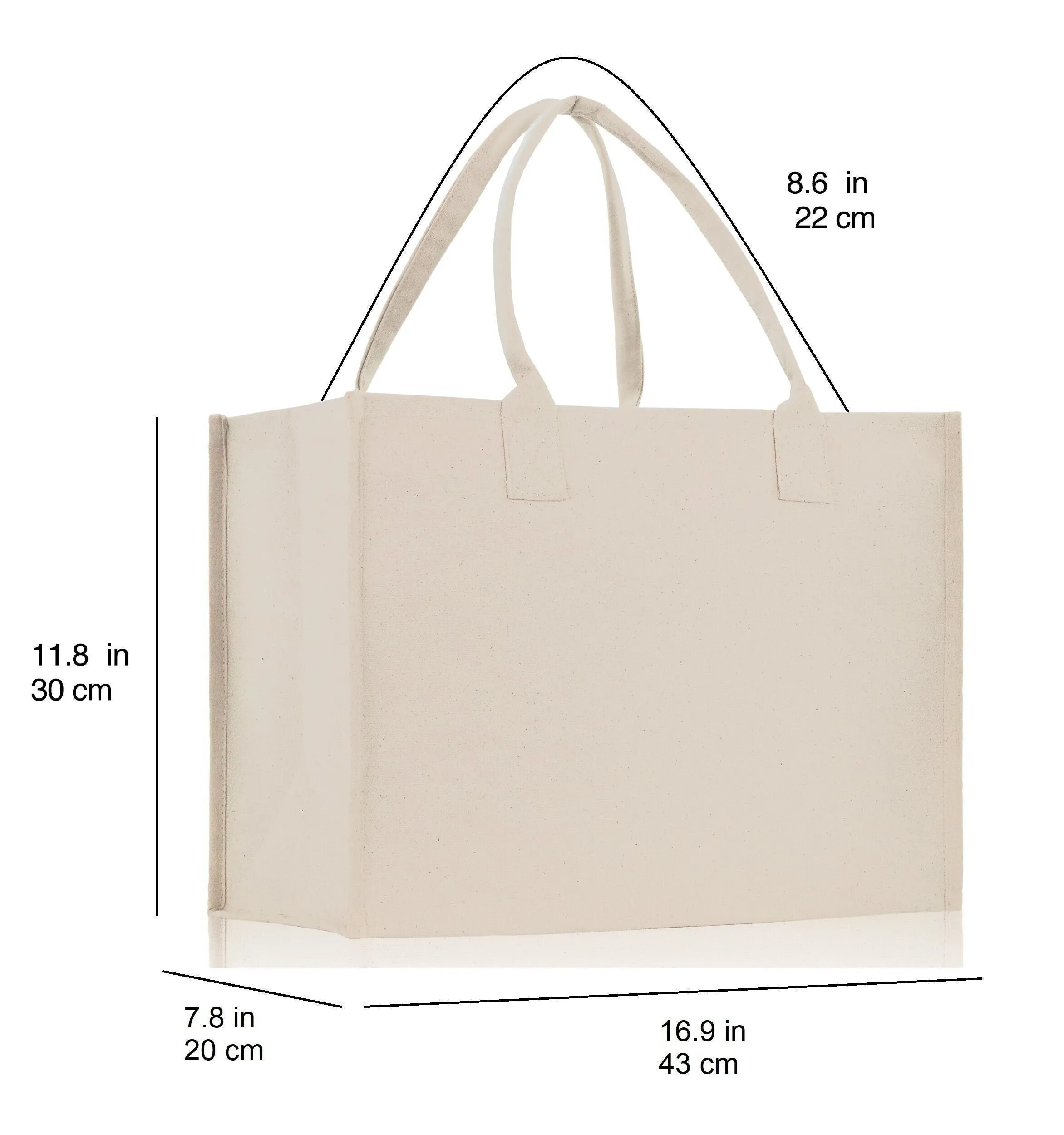 Thank You Bat Mitzvah Custom Name and Date Cotton Canvas Personalized Tote Bag Jewish Celebration Bag