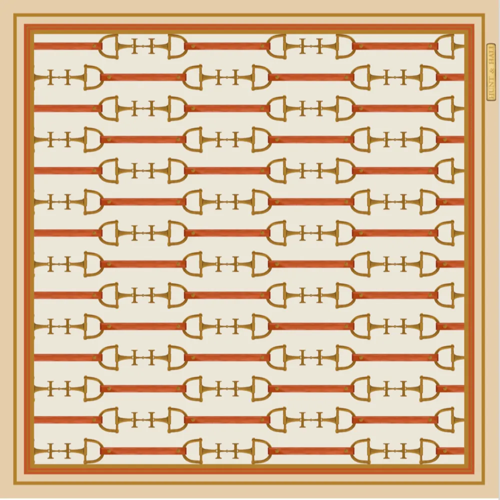 The Bridgehampton Silk Scarf Cream