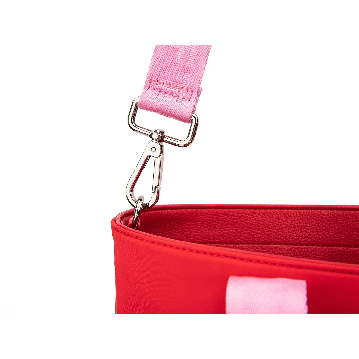 The Gem Nylon Tote Bag in Dopamine