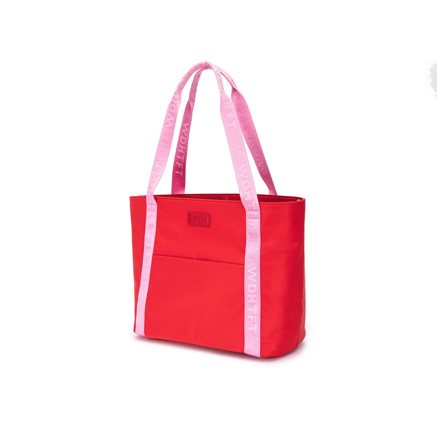 The Gem Nylon Tote Bag in Dopamine