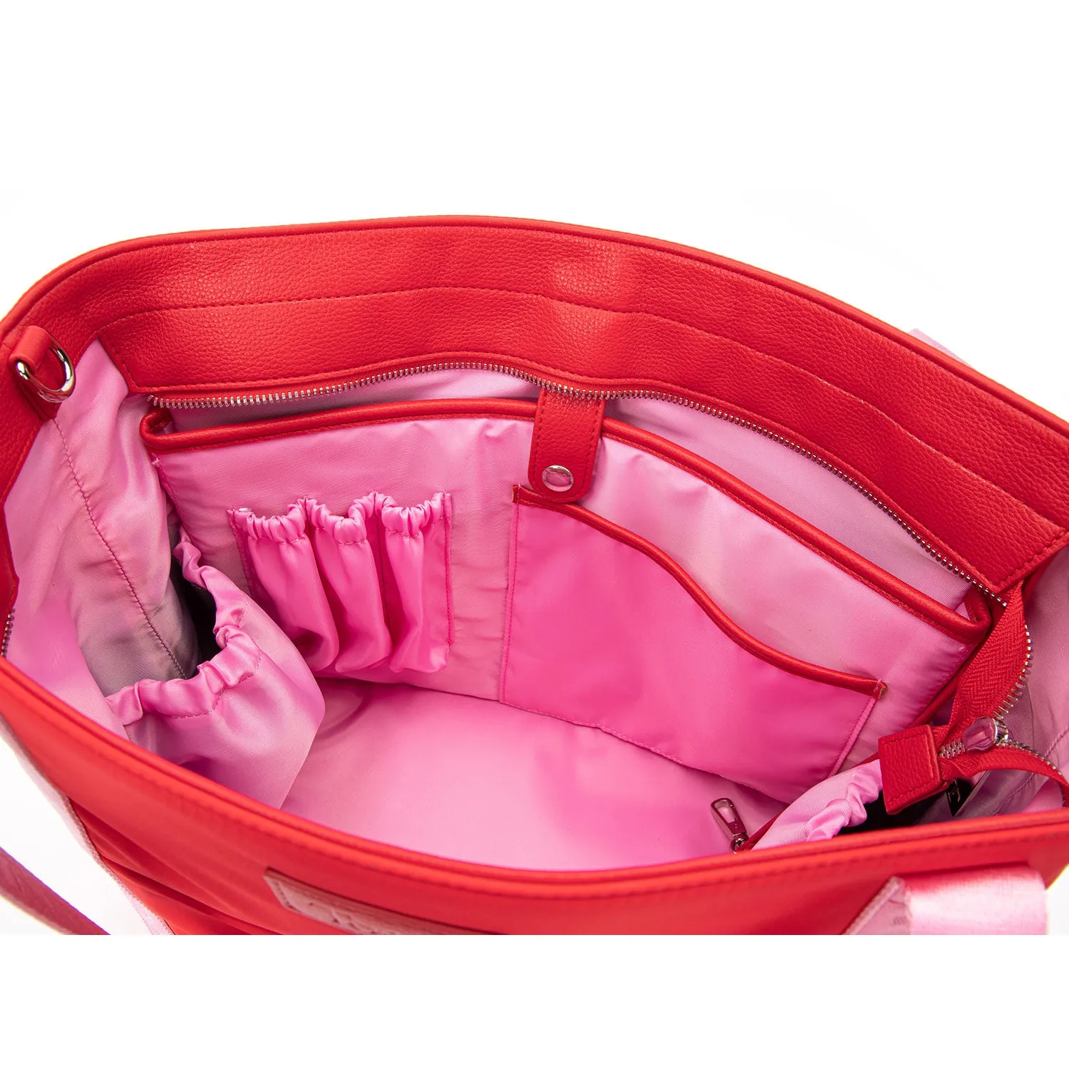 The Gem Nylon Tote Bag in Dopamine