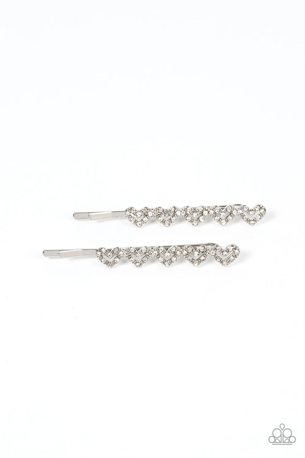 Thinking of You - White Hair Clip - Paparazzi Accessories