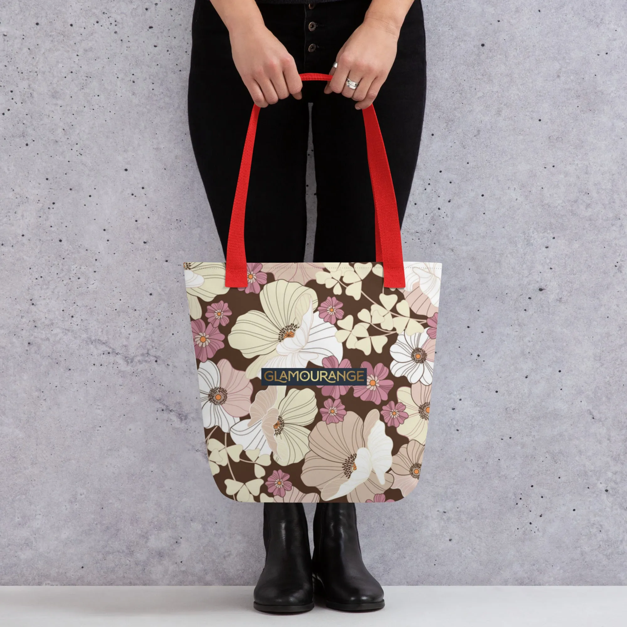 Tote Bag Women Designer (Flower Pattern 0014)