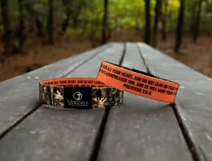 Versible Wristbands - Forest Camo / Proverbs 3:5-6