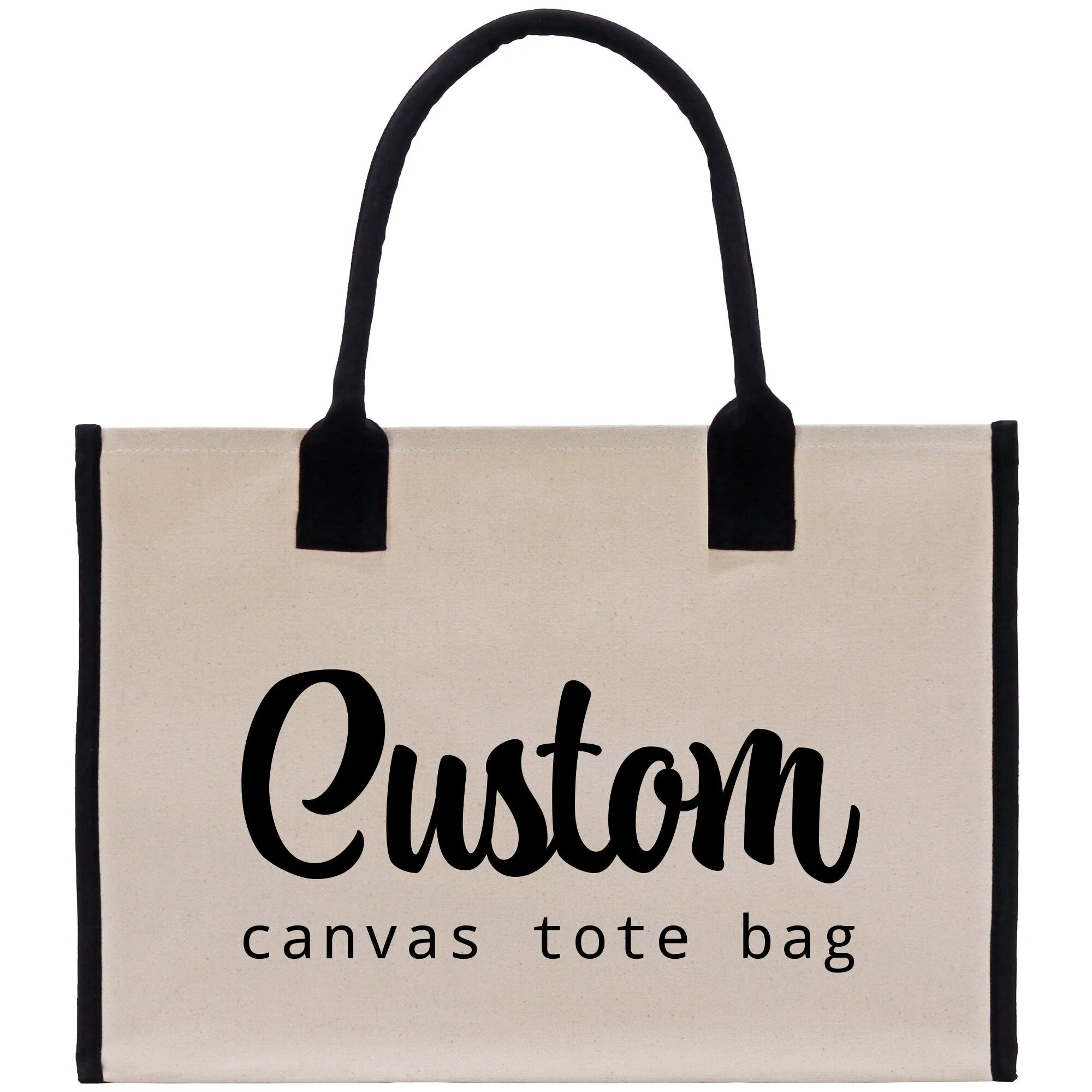 Wedding Custom Name Cotton Canvas Tote Bag Personalized Bridal Shower Gift Honeymoon Gift Customize Wedding Gift Bridesmaid Gift (PTB1013)
