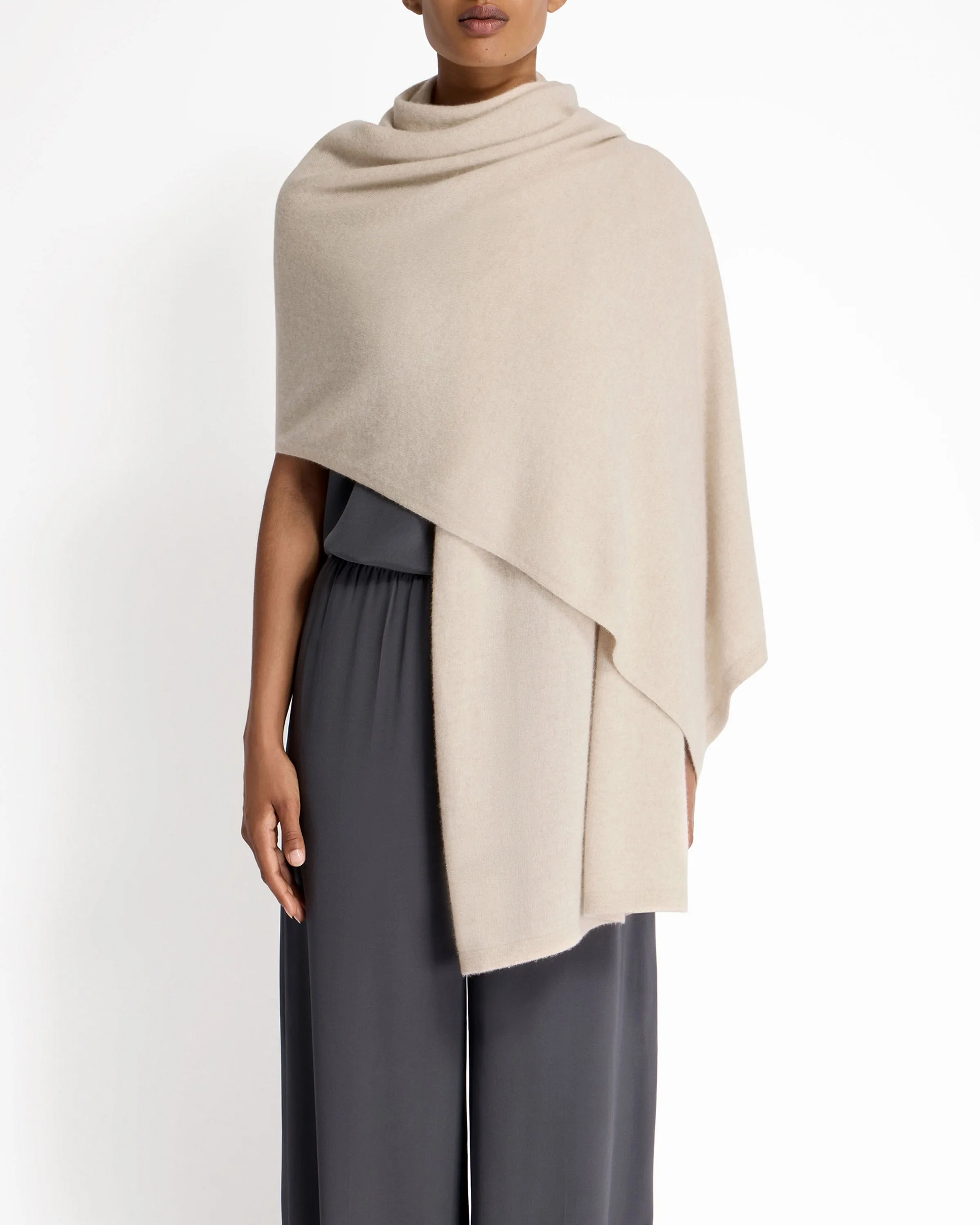 Westray Cashmere Travel Wrap - Alabaster