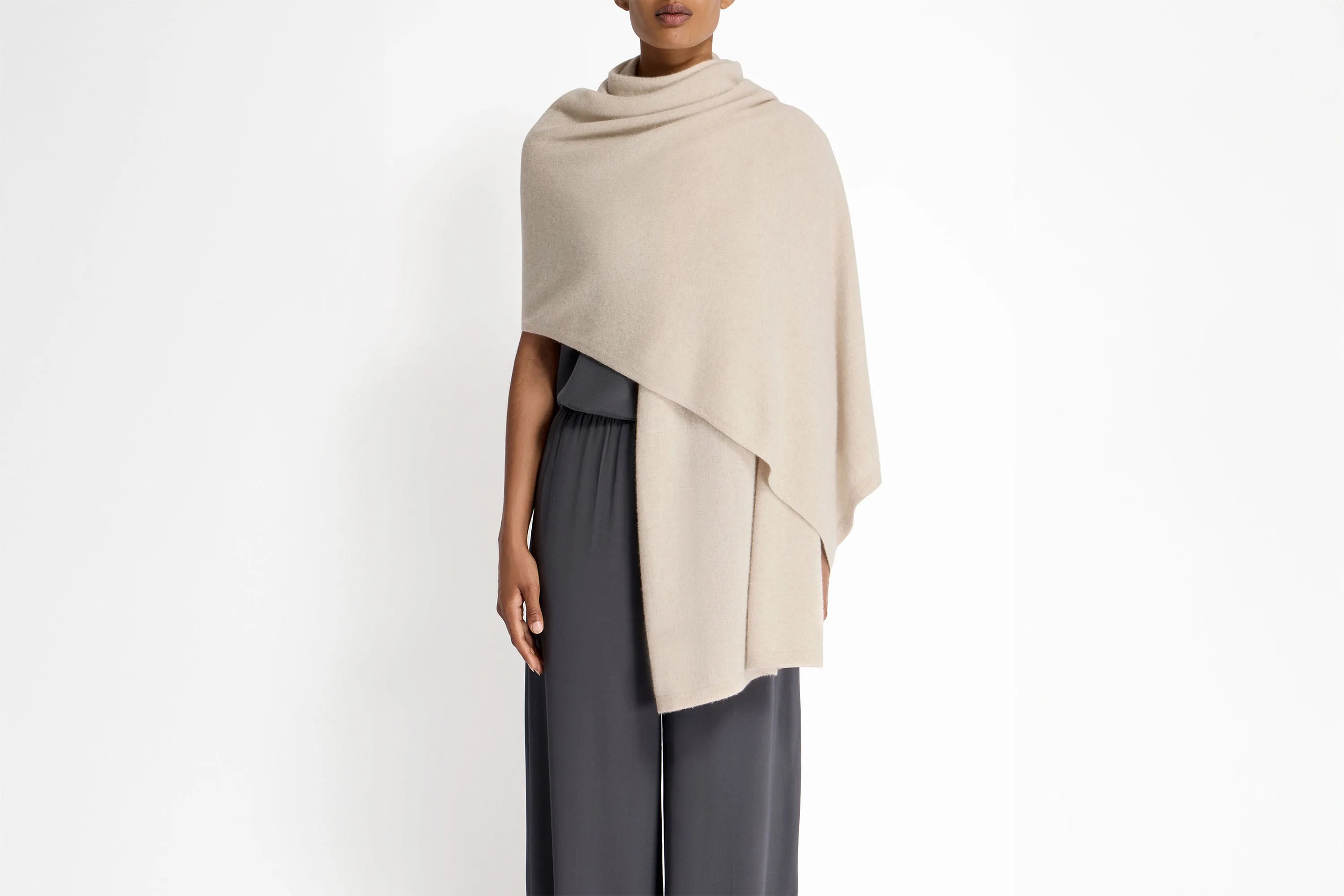 Westray Cashmere Travel Wrap - Alabaster